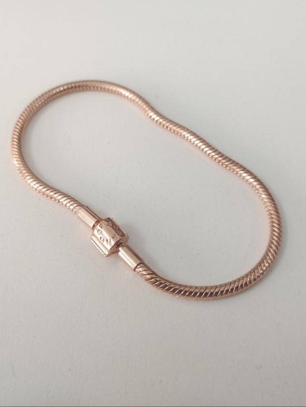 Pandora Rose Gold Snake Chain Bracelet - Retired - Like New - 8.5"
